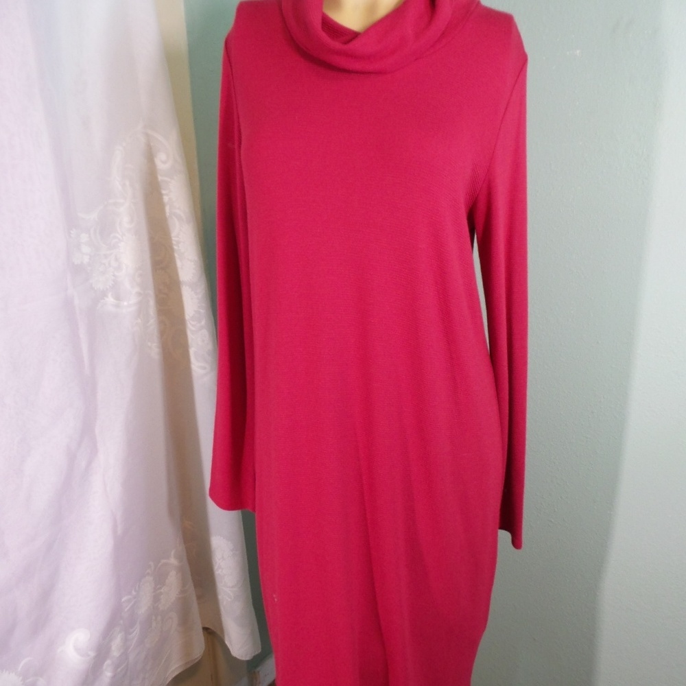 NEW J.JILL WOMEN TUNIC DRESS  LONG TURLE NECK SIZ.